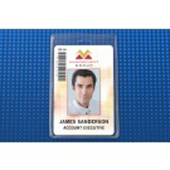 BRADY PEOPLE ID, S-SERIES PROXIMTY HOLDER-CREDIT/DATA CARD SIZE, VERTICAL, PACK OF 100